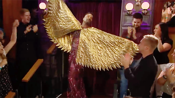 Billy Porter makes an entrance on The Late Late Show with James Corden
