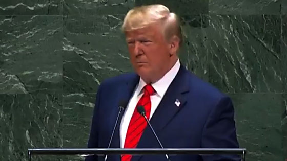Donald Trump gives passing mention of LGBTQ rights during his 2019 address of the United Nations