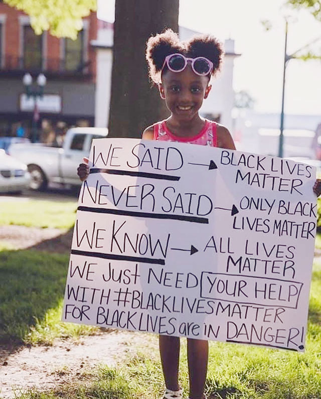 We said Black Lives Matter. We never said 'Only Black Lives Matter.' We know All Lives Matter. We just need your help with #BlackLivesMatter for Black lives are in danger!