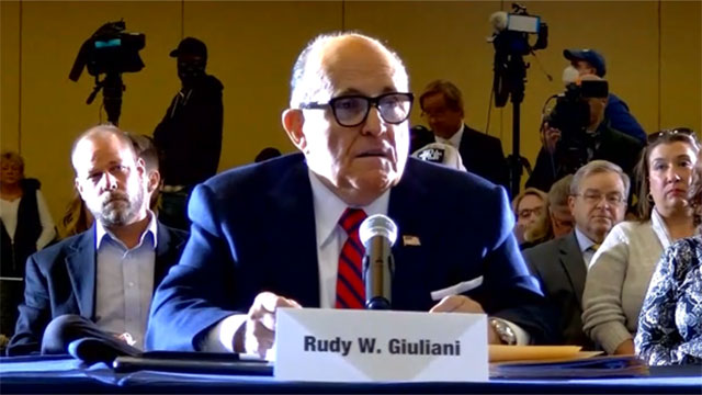 Donald Trump's personal lawyer, Rudy Giuliani