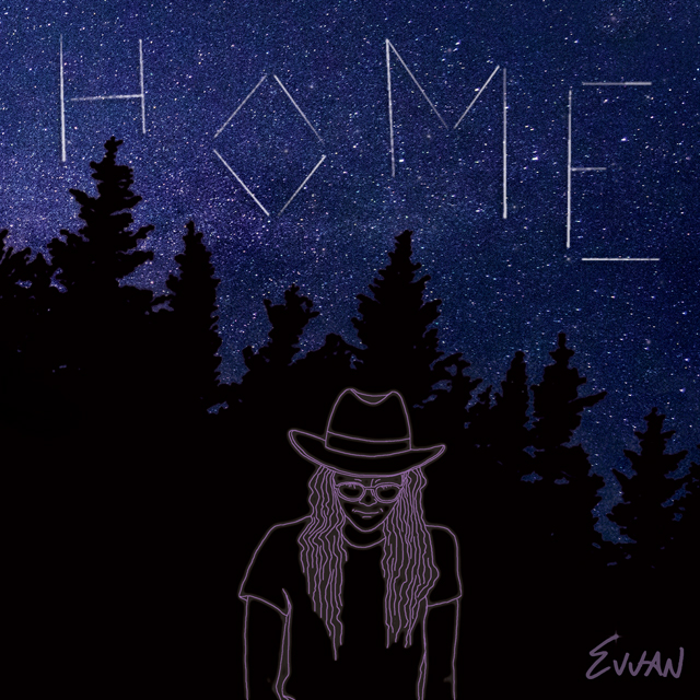 Cover art for the upcoming EP, Home