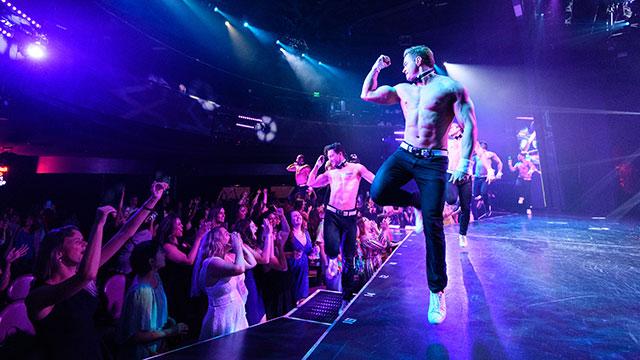 The party is on at Chippendales in Las Vegas