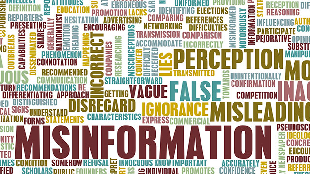Misinformation can lead those looking for answers in the wrong direction