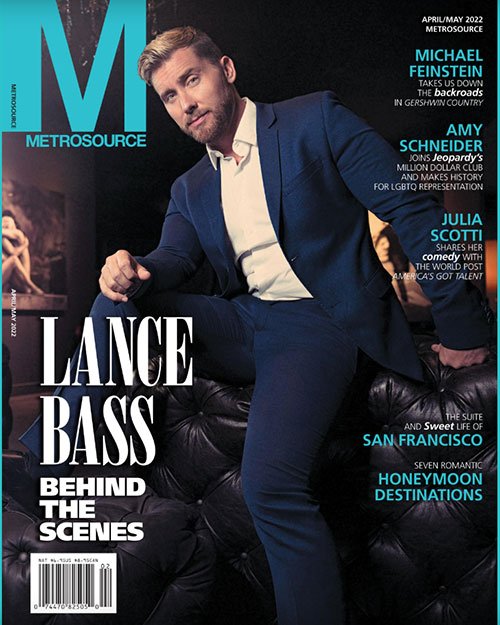 Lance Bass covers the latest issue of MetroSource Magazine