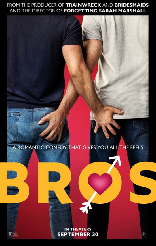 Official poster for gay rom-com BROS