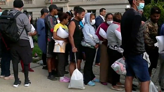 Migrants seeking hope arrive at Port Authority in New York City
