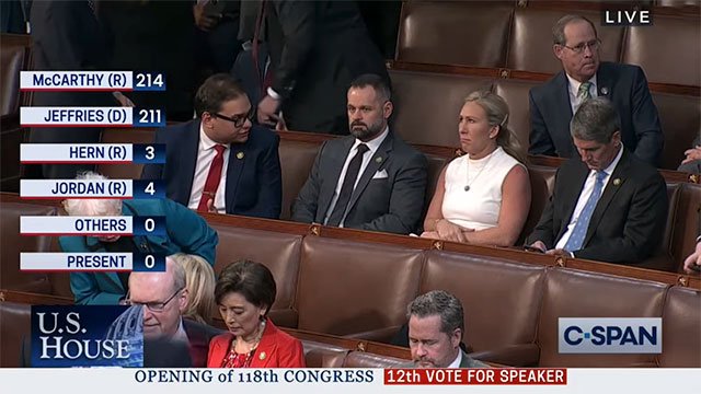 George Santos made a friend - another controversial House figure, Rep. Marjorie Taylor Greene.