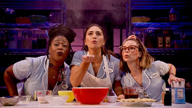 Charity Angél Dawson, Sara Bareilles and Caitlin Houlahan in 'Waitress, The Musical – Live On Broadway'