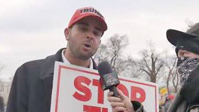 Edward Rodriguez at the Capitol on Jan. 6, 2021