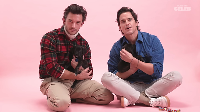 Jonathan Bailey & Matt Bomer (screen capture via Buzzfeed)