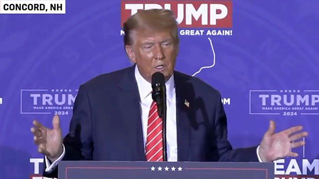 Donald Trump confused Nikki Haley with former Speaker of the House Nancy Pelosi during a New Hampshire campaign event