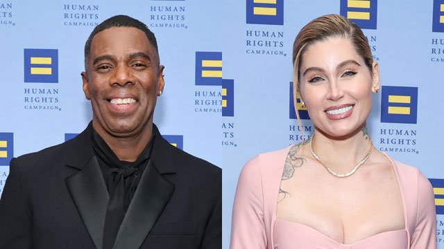 Dolman Domingo & Trace Lysette (photo by Cindy Ord/Getty Images for Human Rights Campaign)