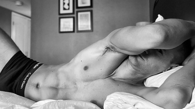 Matt Anderson in his new music video "Hungover in a Hotel Room"