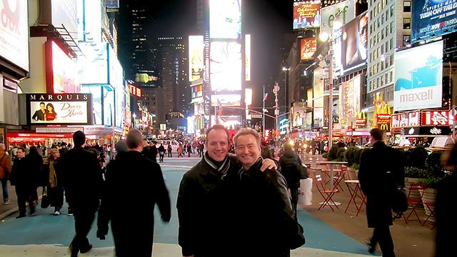 In New York City's Times Square
