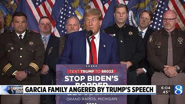 Donald Trump apparently lied about speaking to the family of a crime victim