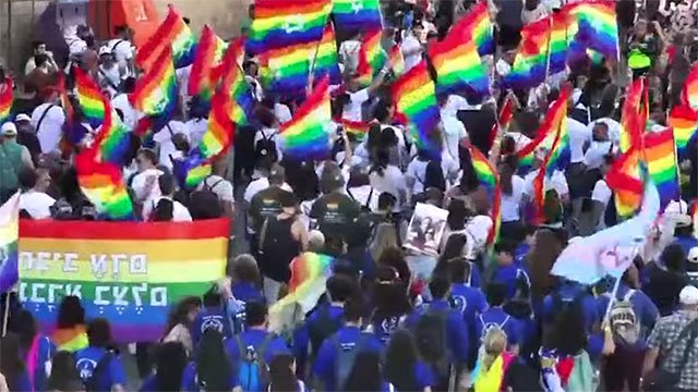 Jerusalem held its annual LGBTQ Pride parade amid a more subdued mood and a heavy security presence