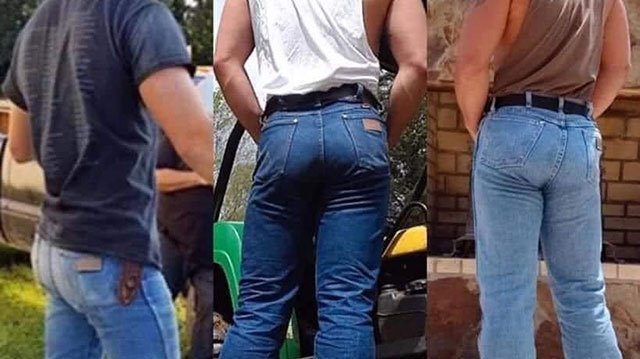 butts in jeans