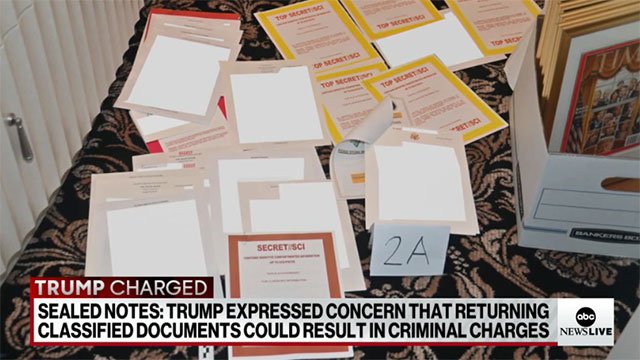Donald Trump expressed concerns that returning classified docs he stored at Mar-a-Lago after being served a subpoena could result in criminal charges, according to audio notes taken by his lawyers at the time.