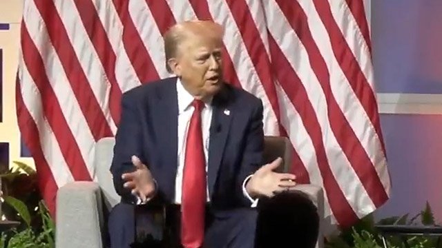 Donald Trump speaking to the National Association of Black Journalists