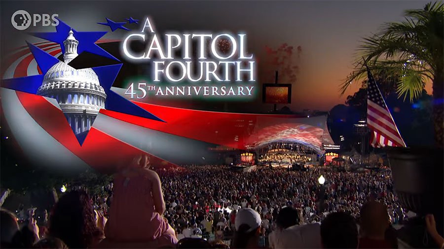 Tune in for the 45th anniversary broadcast of PBS' "A Capitol Fourth" tonight at 8pm ET