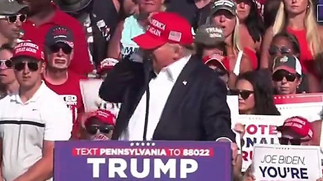 Shots fired at Trump campaign rally