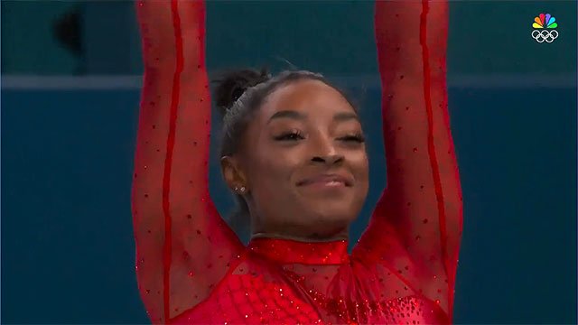 Simone Biles wins individual gold in the vault at Paris Olympics