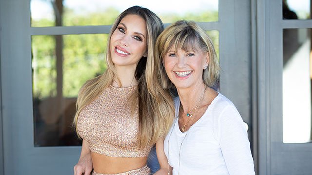 Chloe Lattanzi and Olivia Newton-John
