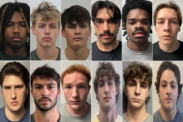 Salisbury University students charged in hate crime (photos via Maryland Police)