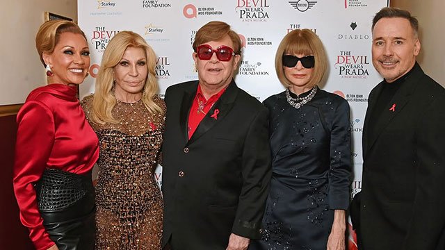 Vanessa Williams, Donatella Versace, Elton John, Anna Wintour, David Furnish