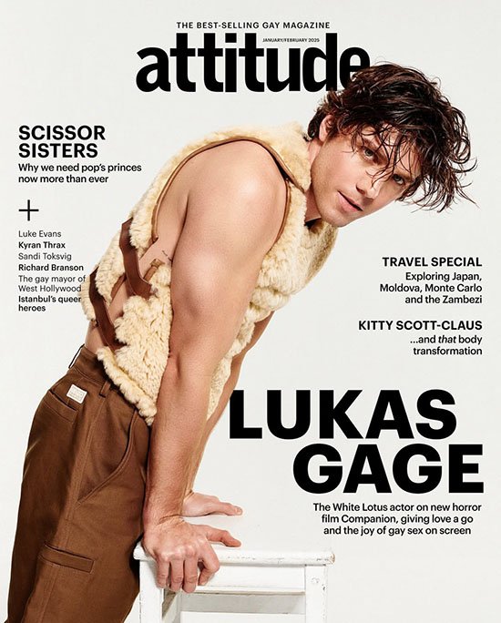 Luka Gage covers Attitude Magazine