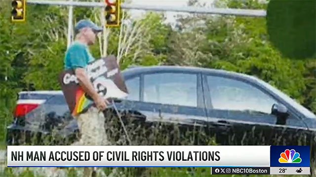 man charged with stealing LGBTQ signs