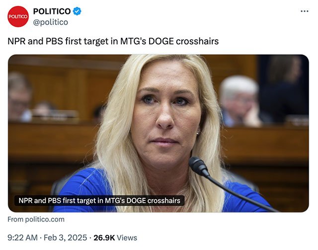 House Republicans go after PBS and NPR