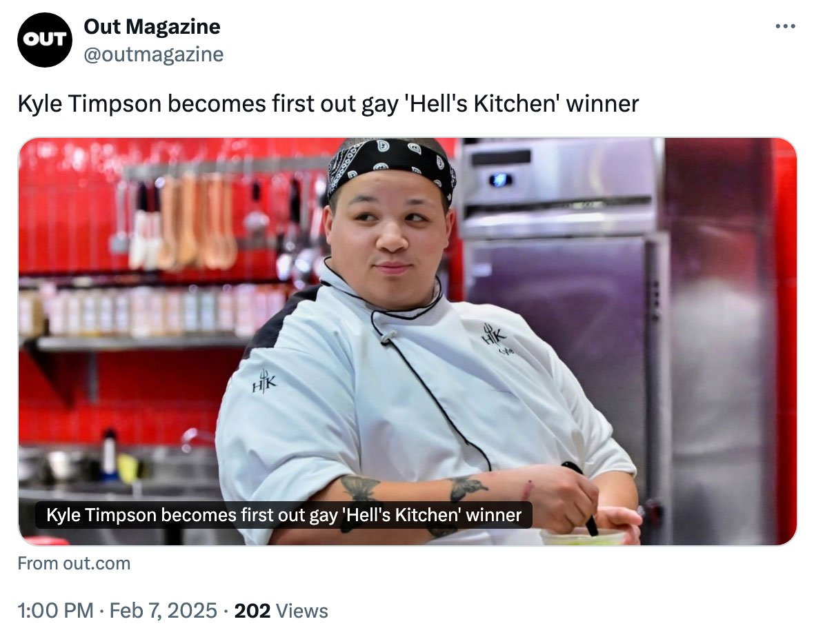Hell's Kitchen crowns first out gay winner