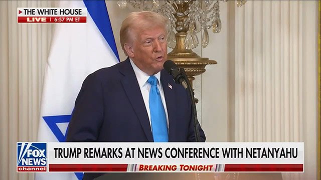Donald Trump says "The U.S. will take over the Gaza Strip - we'll own it."