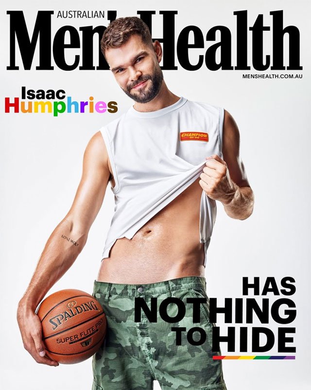 Isaac Humphries covers Australian Men's Health