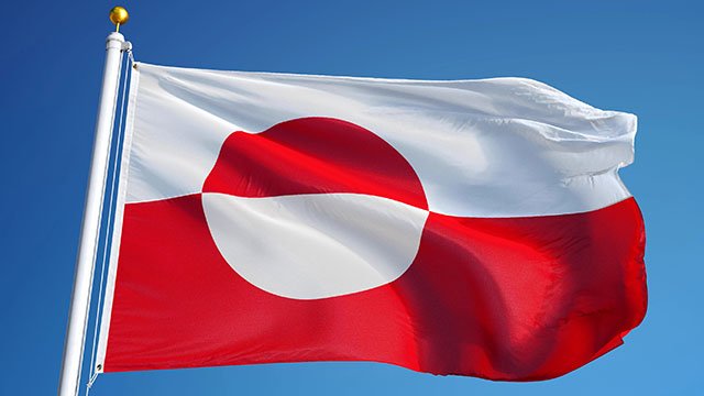 Flag of Greenland (via Depositphotos)