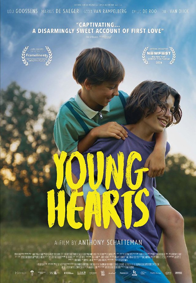 Official poster for the coming of age film "Young Hearts"