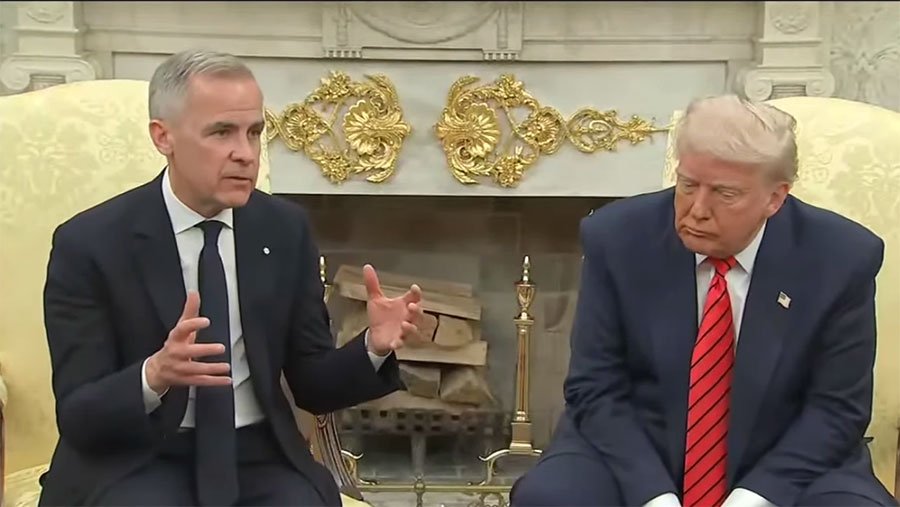 Canadian Prime Minister Mark Carney and Donald Trump