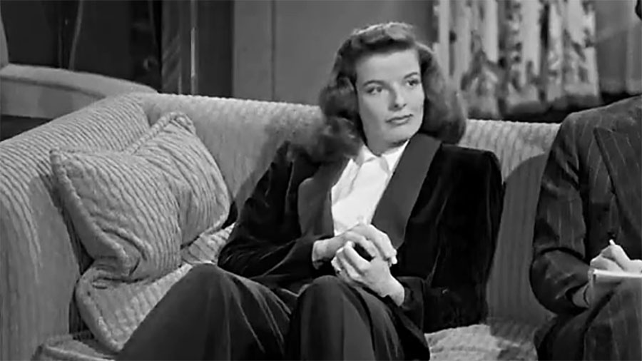Katherine Hepburn "hated being a girl" (screen capture)