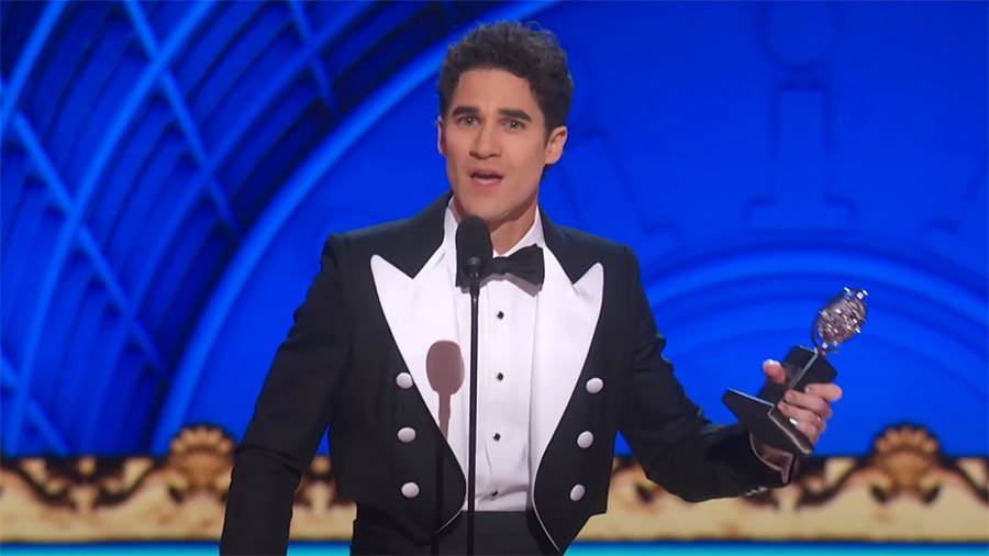 Darren Criss wins Tony Award for "Maybe Happy Ending"