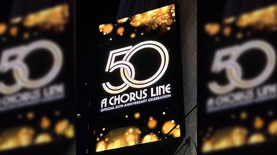 A Chorus Line celebrated its 50th anniversary last night at the Shubert Theater on Broadway in a star-studded event