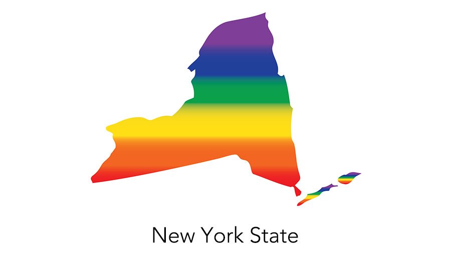 LGBTQ in New York state (image via Depositphotos)