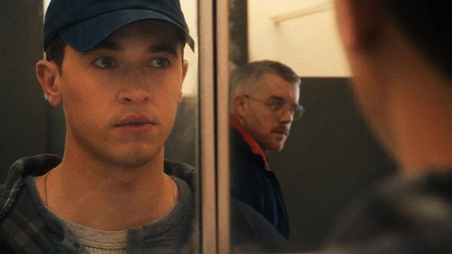 Tom Blyth and Russell Tovey in "Plainclothes"