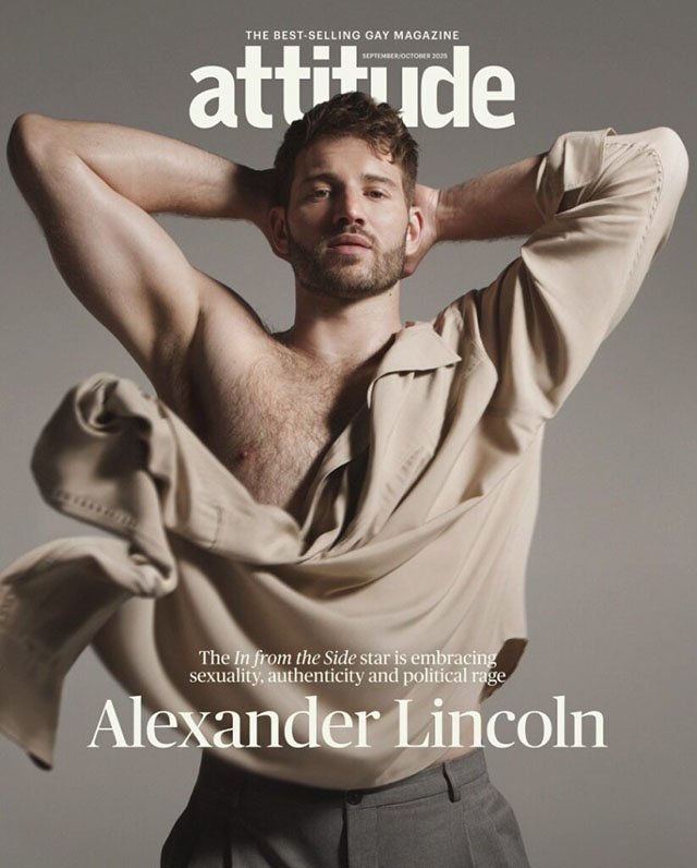 Alexander Lincoln covers Attitude Magazine