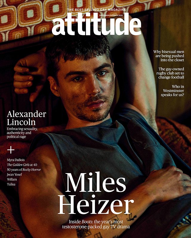 Miles Heizer covers Attitude Magazine