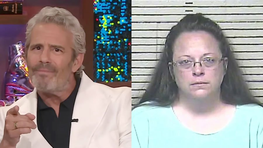Andy Cohen reads Kim Davis for filth for trying to overturn same-sex marriage