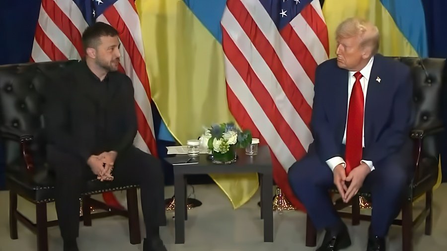 Ukraine President Zelenskyy and Donald Trump (screen capture)