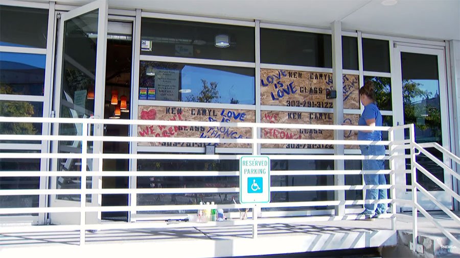 Windows broken at Denver's LGBTQ Center on Colfax