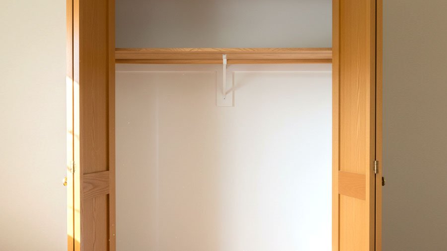 empty closet on National Coming Out Day