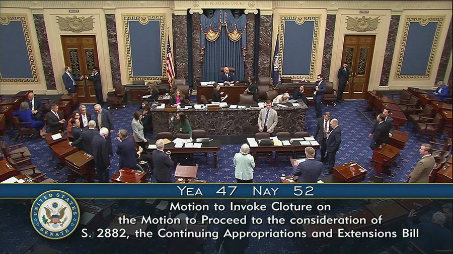Senate votes again, government still shutdown
